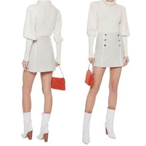 VERONICA BEARD Starck Metallic Tweed Mini Skirt